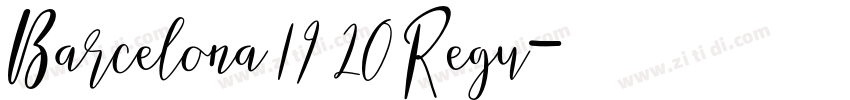 Barcelona 19 20 Regu字体转换